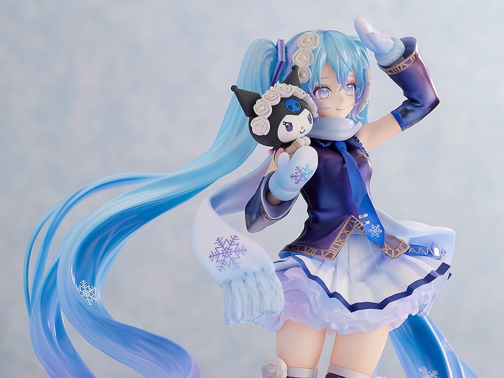 初音ミク『雪ミク×クロミ』1/7 完成品フィギュア-008