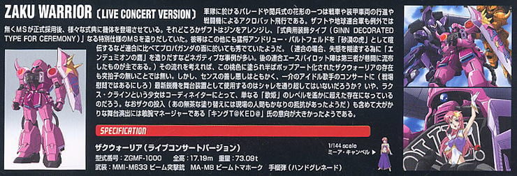 【再販】HG 1/144『ザクウォーリア(ライブコンサートバージョン)』機動戦士ガンダムSEED DESTINY プラモデル-007