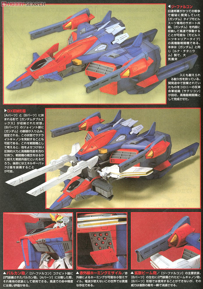 【限定販売】【再販】1/100『Gファルコンユニット ガンダムダブルエックス HG』機動新世紀ガンダムX プラモデル-012