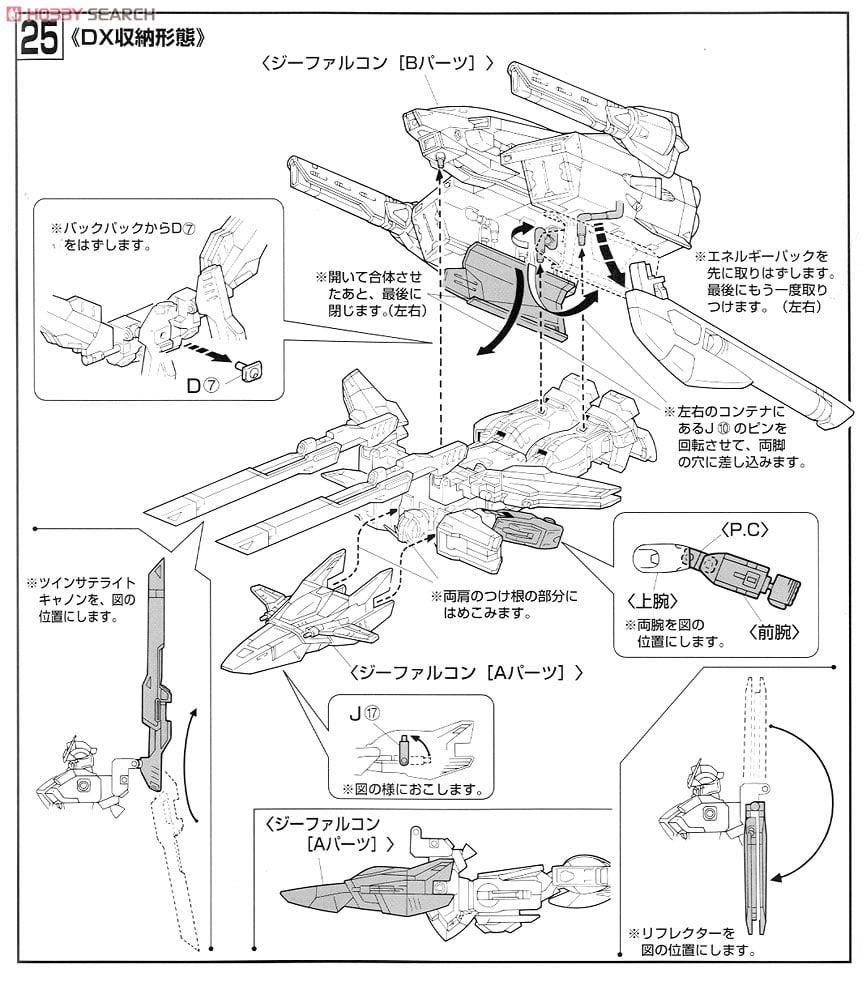 【限定販売】【再販】1/100『Gファルコンユニット ガンダムダブルエックス HG』機動新世紀ガンダムX プラモデル-026