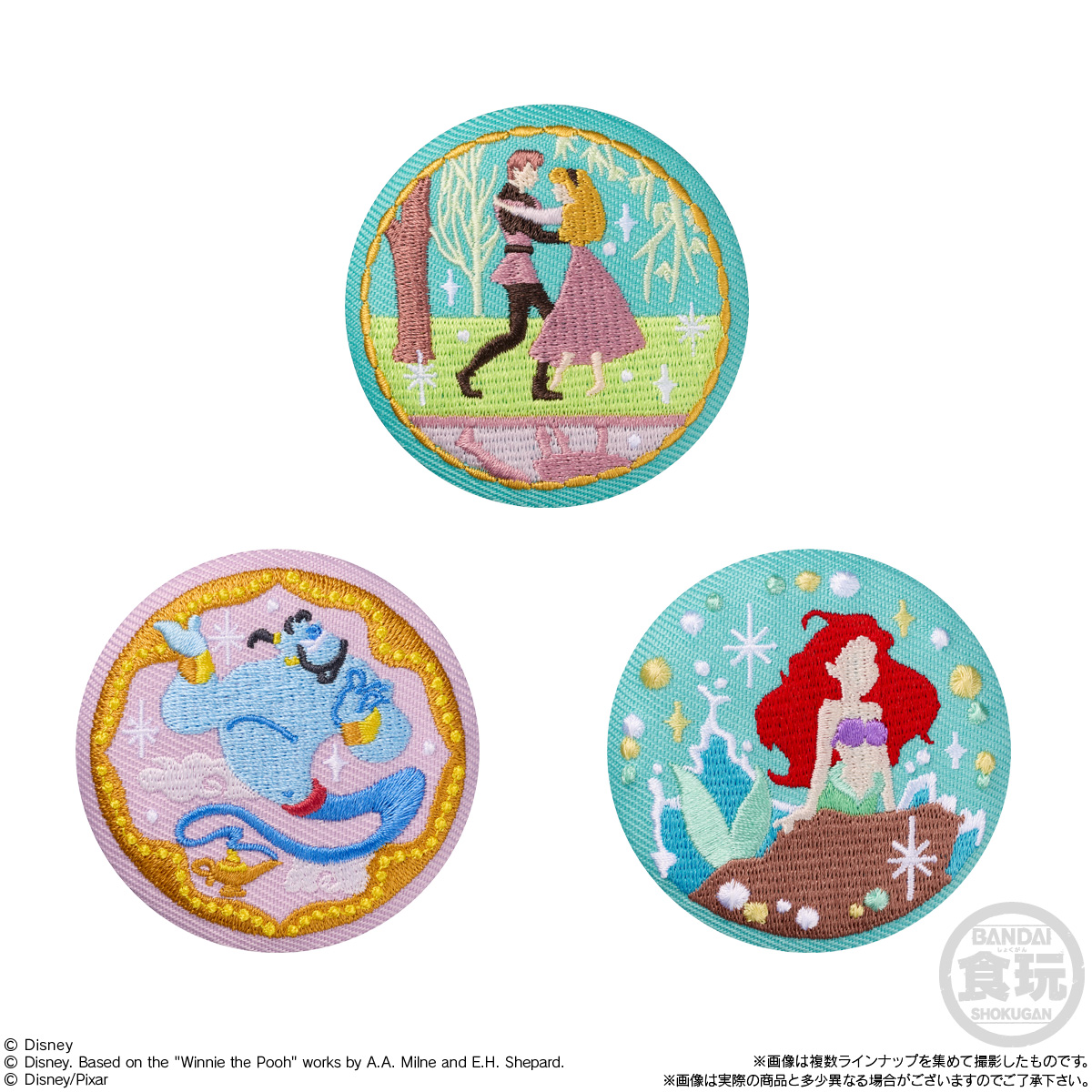 【食玩】『Disney Characters 刺繍缶バッジビスケット3』12個入りBOX-003