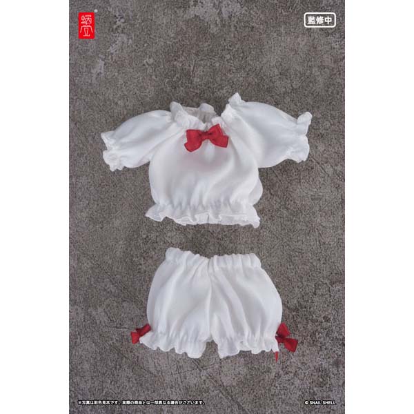 『パフスリーブルームウェア（ホワイト）（ドール用）』1/10～1/12スケール用ドール服
