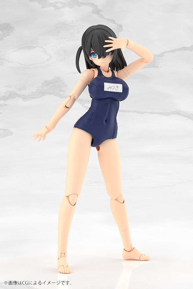 フレームアームズ・ガール『ミヅキ School Swimsuits Ver.』プラモデル-003