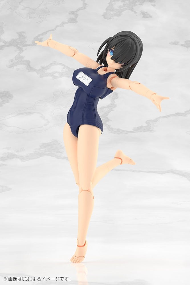 フレームアームズ・ガール『ミヅキ School Swimsuits Ver.』プラモデル-004