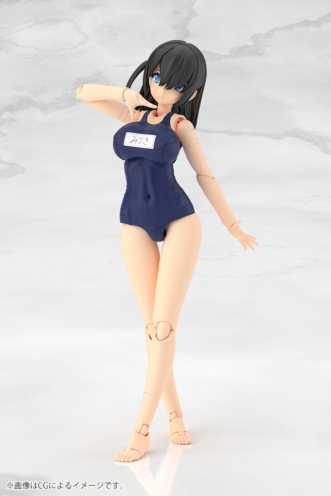フレームアームズ・ガール『ミヅキ School Swimsuits Ver.』プラモデル-007