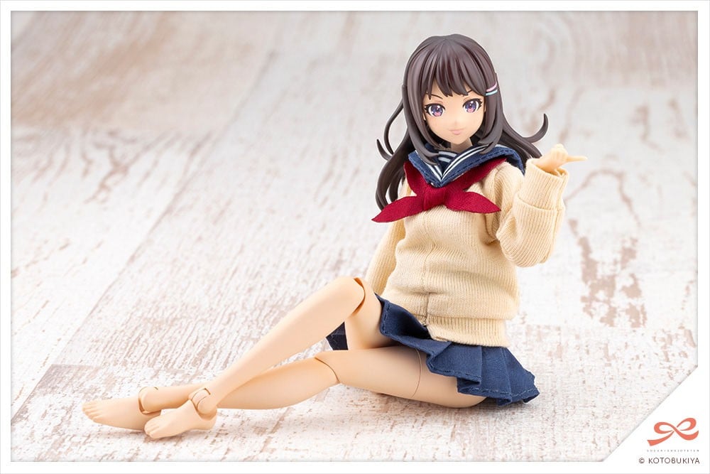 創彩少女庭園『きるプラ 結城まどか［桃桜高校・冬服］』1/10 プラモデル-008