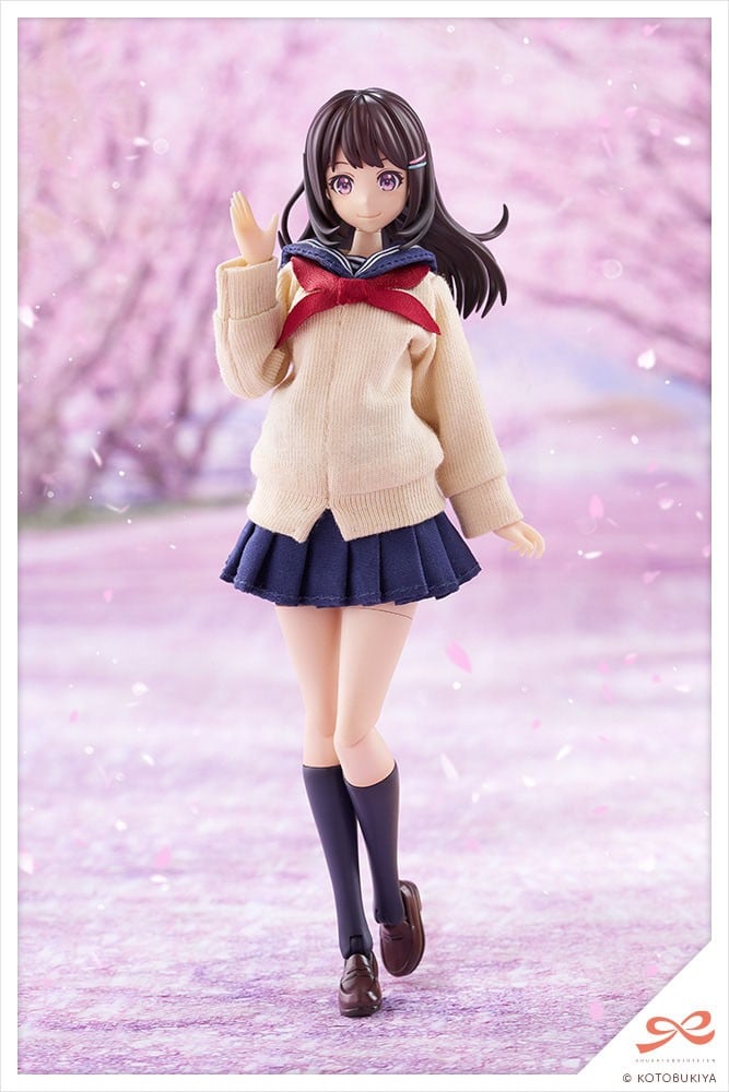 創彩少女庭園『きるプラ 結城まどか［桃桜高校・冬服］』1/10 プラモデル-015