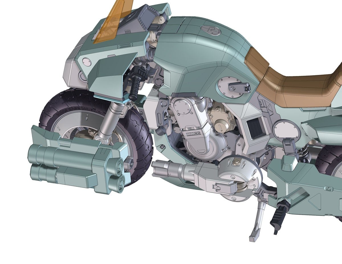 1/12『VR-052F モスピーダ “スティック”』機甲創世記モスピーダ プラモデル-004