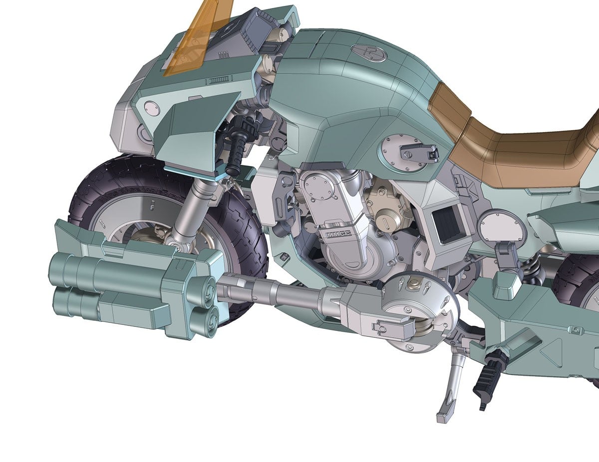 1/12『VR-052F モスピーダ “スティック”』機甲創世記モスピーダ プラモデル-005