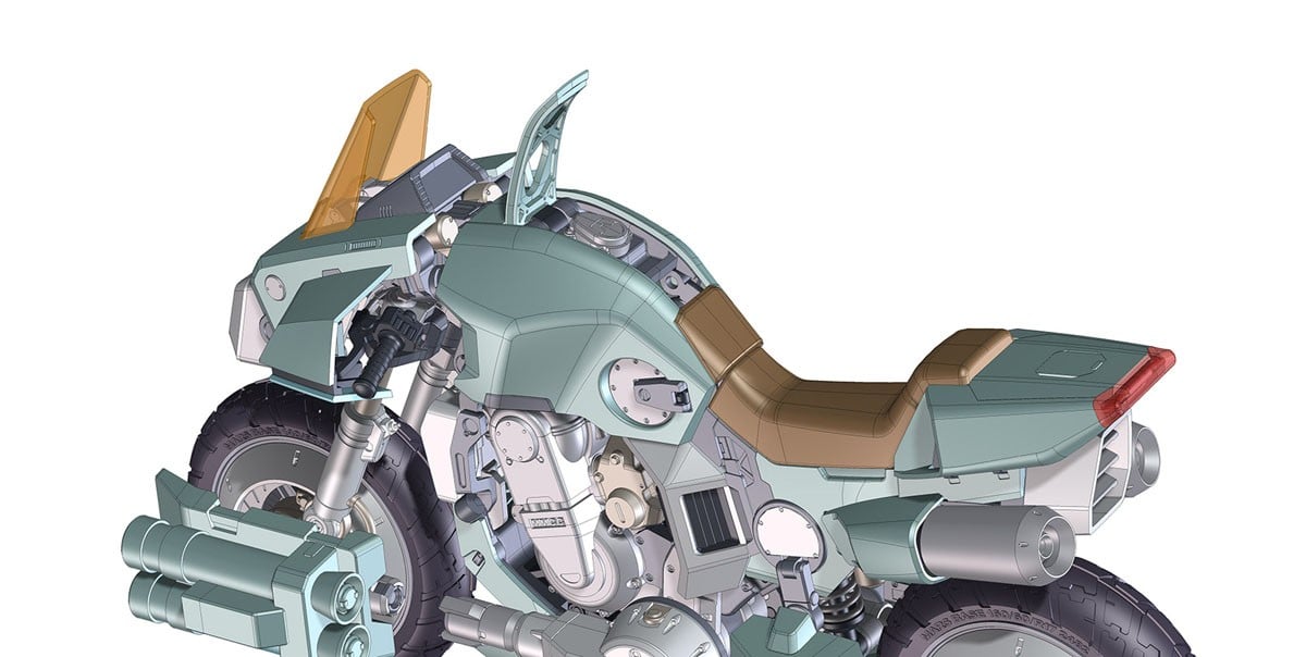 1/12『VR-052F モスピーダ “スティック”』機甲創世記モスピーダ プラモデル-006
