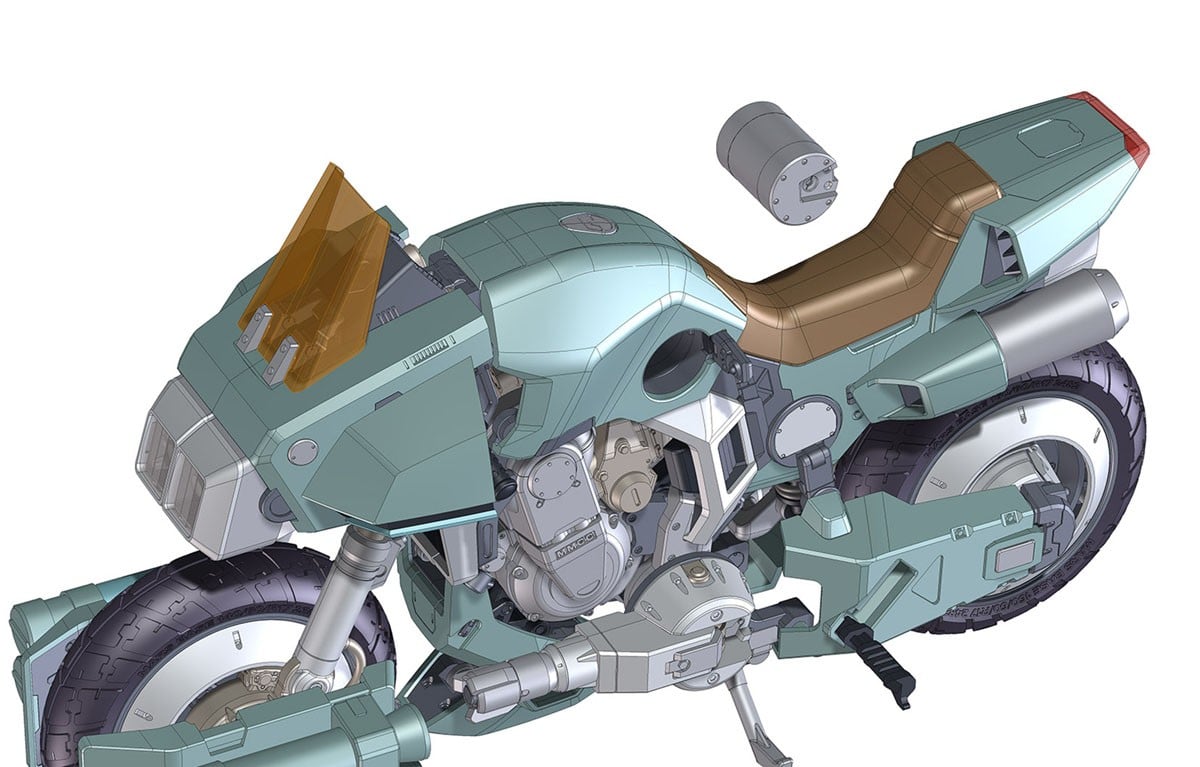 1/12『VR-052F モスピーダ “スティック”』機甲創世記モスピーダ プラモデル-007