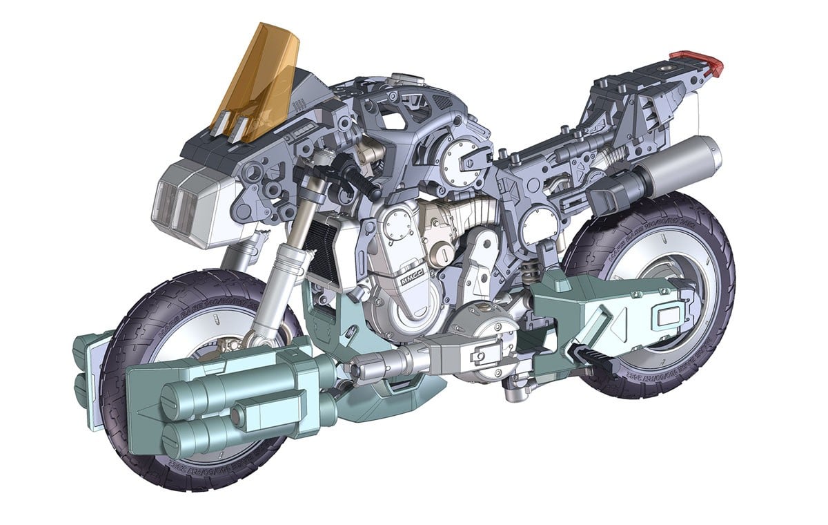 1/12『VR-052F モスピーダ “スティック”』機甲創世記モスピーダ プラモデル-011
