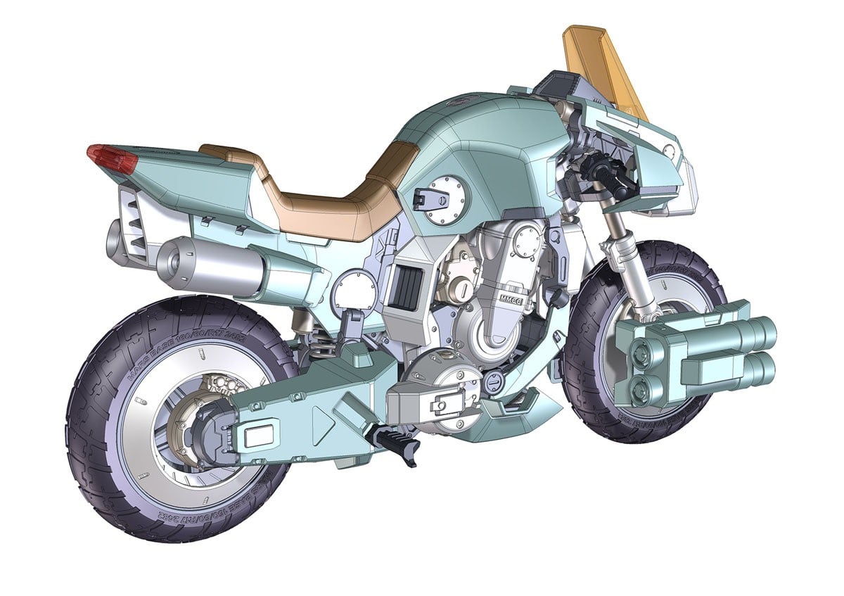 1/12『VR-052F モスピーダ “スティック”』機甲創世記モスピーダ プラモデル-012