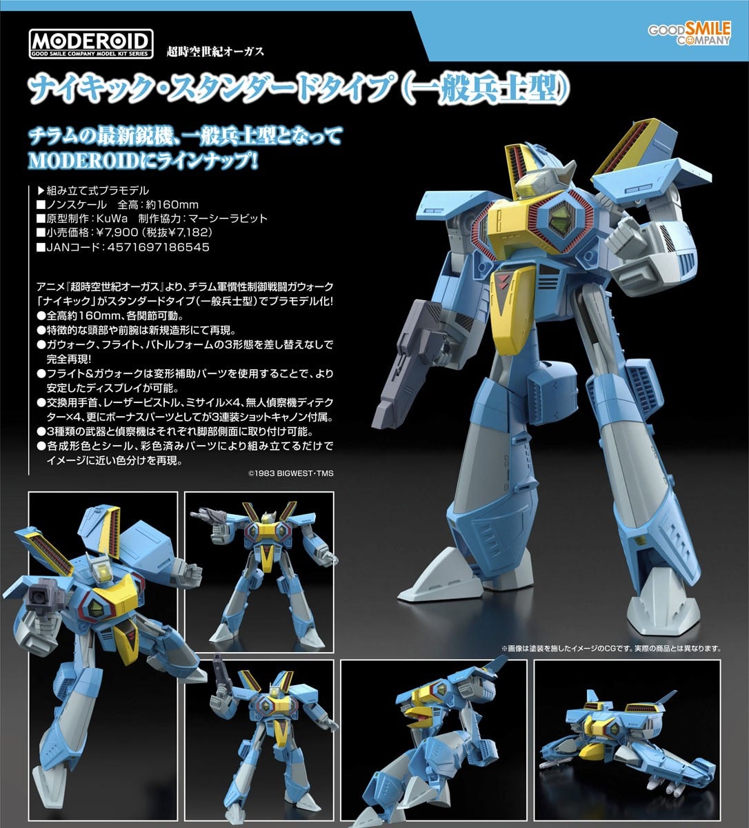 MODEROID『ナイキック（オルソン機）』超時空世紀オーガス プラモデル-022