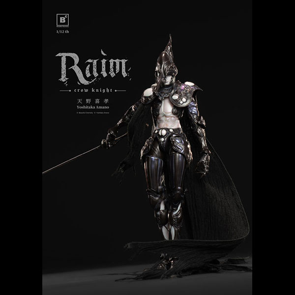 Beautiful Chemistry x 天野喜孝『クロウナイト - 鴉狩 Raim』1/12 完成品アクションフィギュア