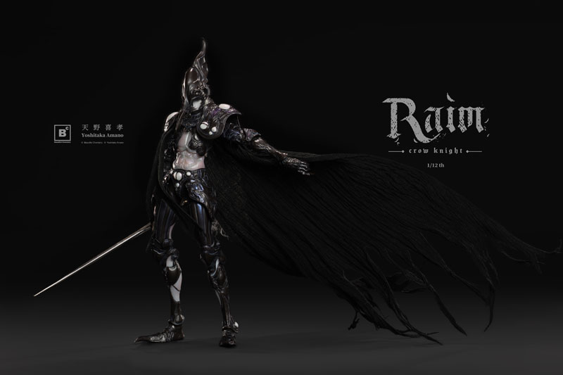 Beautiful Chemistry x 天野喜孝『クロウナイト - 鴉狩 Raim』1/12 完成品アクションフィギュア-008