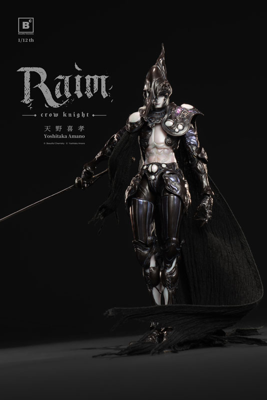 Beautiful Chemistry x 天野喜孝『クロウナイト - 鴉狩 Raim』1/12 完成品アクションフィギュア-010