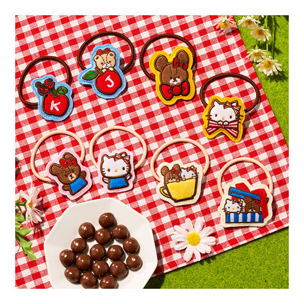 【食玩】『くまのがっこう×ハローキティ ぬいゴム＆チョコボーロ』10個入りBOX