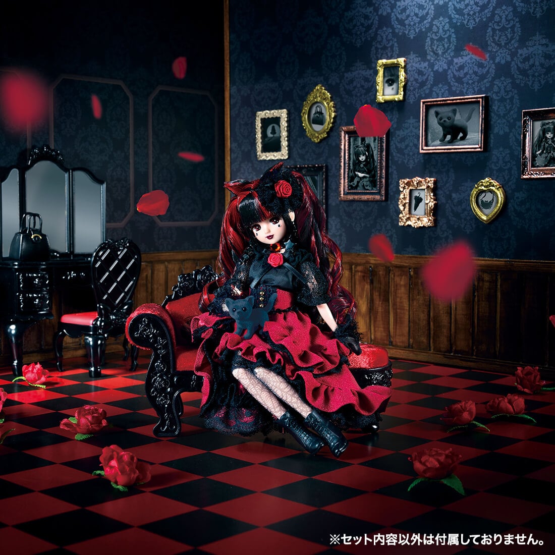 【限定販売】リカちゃん人形『プレミアムリカ Chat Noir de Minuit(シャノワール・ドゥ・ミニュイ)~真夜中の黒猫~』完成品ドール-001