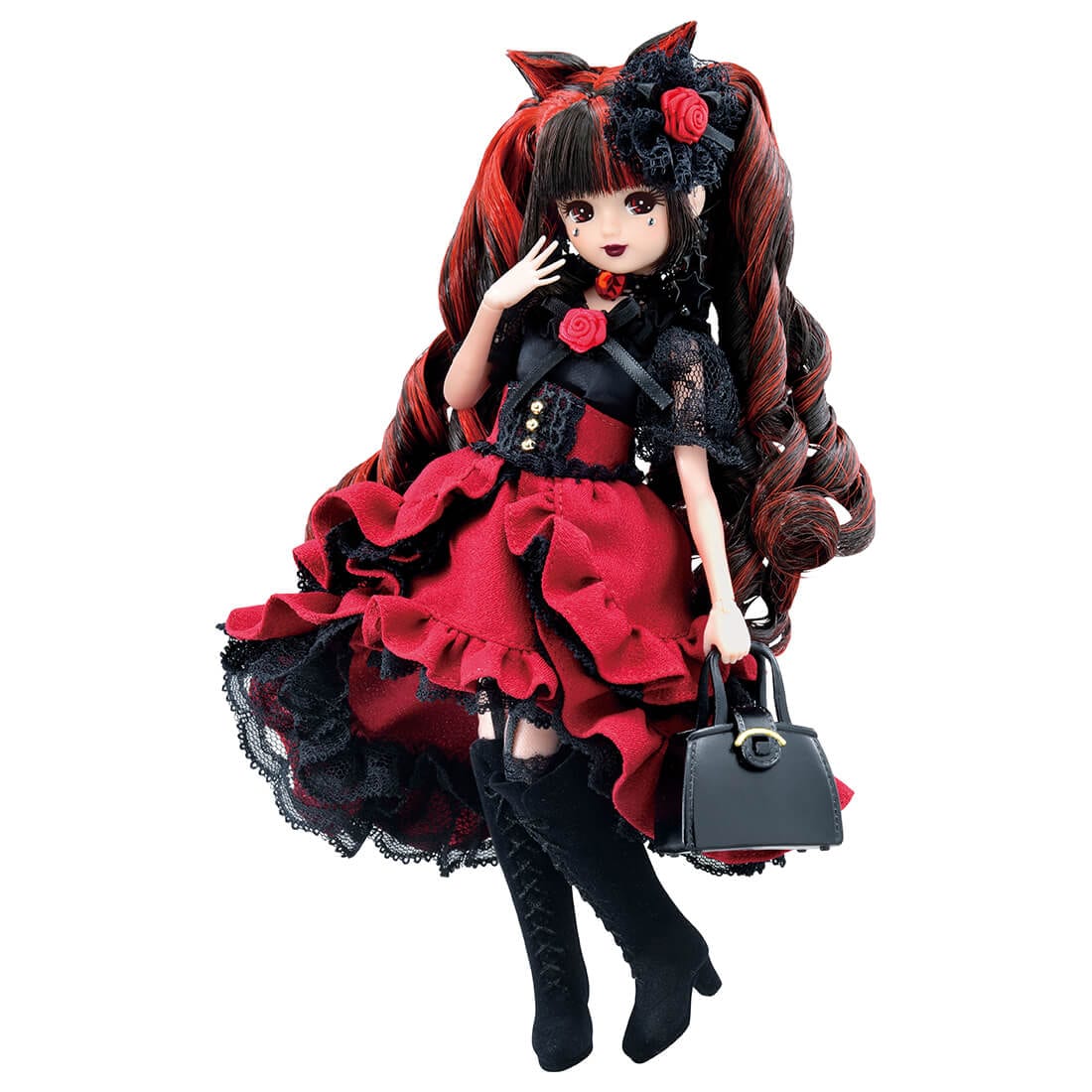 【限定販売】リカちゃん人形『プレミアムリカ Chat Noir de Minuit(シャノワール・ドゥ・ミニュイ)~真夜中の黒猫~』完成品ドール-008