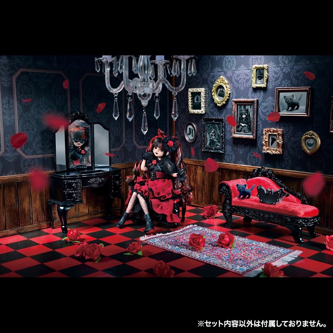 【限定販売】リカちゃん人形『プレミアムリカ Chat Noir de Minuit(シャノワール・ドゥ・ミニュイ)~真夜中の黒猫~』完成品ドール-013