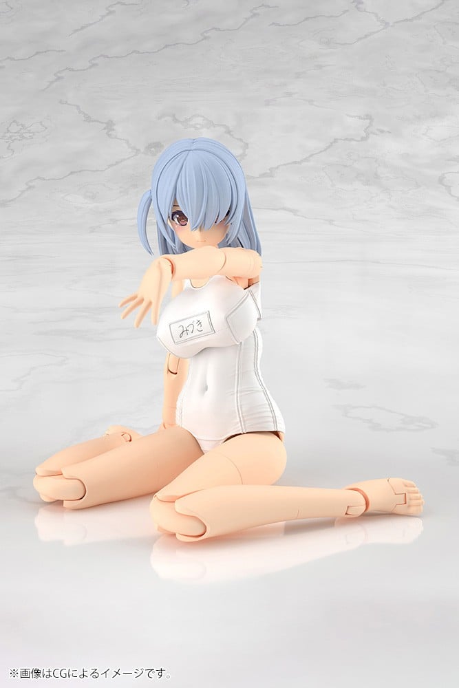 フレームアームズ・ガール『ミヅキ School Swimsuits Ver. ホワイトVer.』プラモデル-005