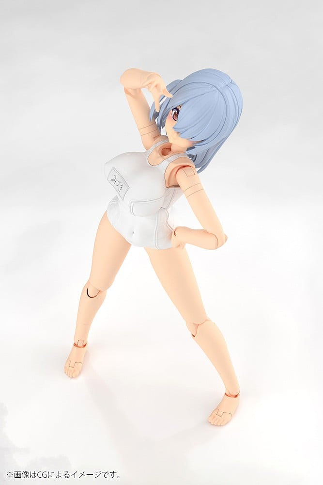フレームアームズ・ガール『ミヅキ School Swimsuits Ver. ホワイトVer.』プラモデル-006