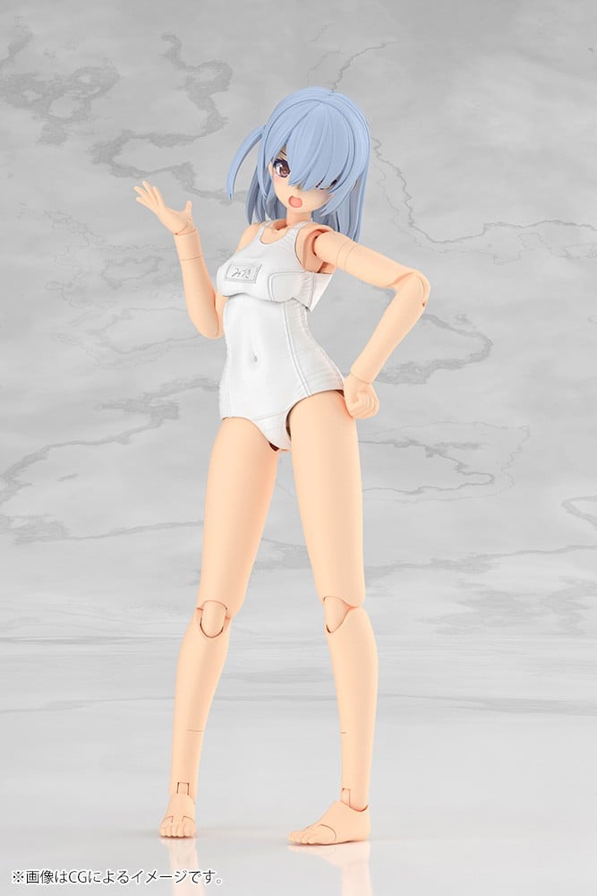 フレームアームズ・ガール『ミヅキ School Swimsuits Ver. ホワイトVer.』プラモデル-007
