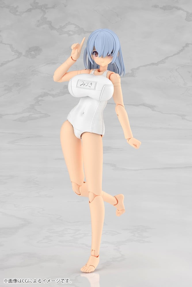 フレームアームズ・ガール『ミヅキ School Swimsuits Ver. ホワイトVer.』プラモデル-008