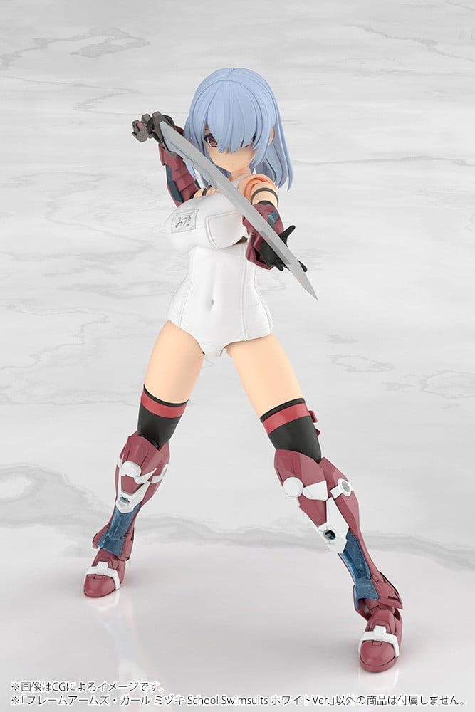 フレームアームズ・ガール『ミヅキ School Swimsuits Ver. ホワイトVer.』プラモデル-009