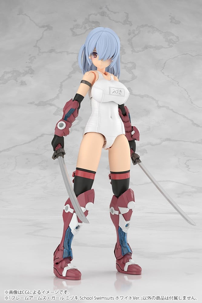 フレームアームズ・ガール『ミヅキ School Swimsuits Ver. ホワイトVer.』プラモデル-010