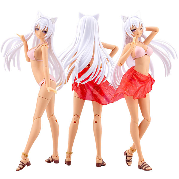 【限定販売】創彩少女庭園『けもみみエミュレータさん【水着】ドリーミングスタイル トワイライトキャット』1/10 プラモデル