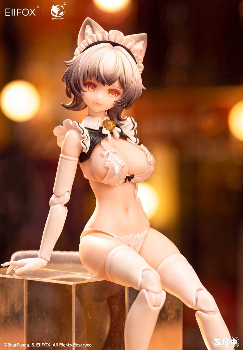 Eiifox × BearPanda『猫メイド 小プリン』1/12 完成品アクションフィギュア-002