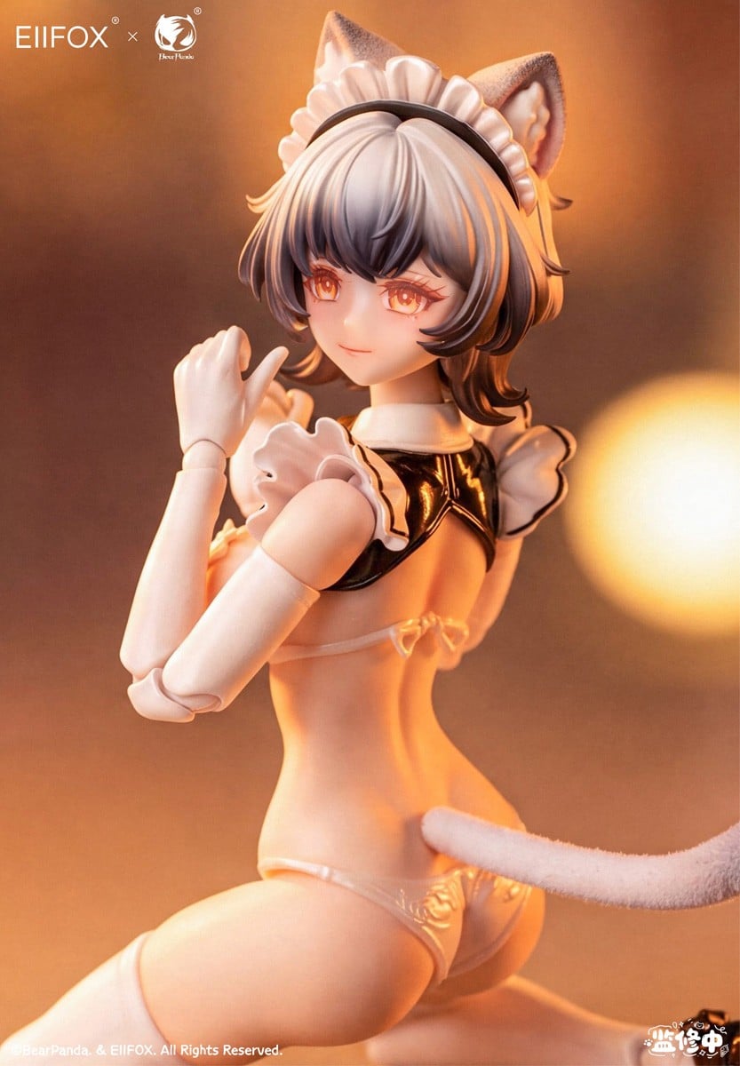 Eiifox × BearPanda『猫メイド 小プリン』1/12 完成品アクションフィギュア-003