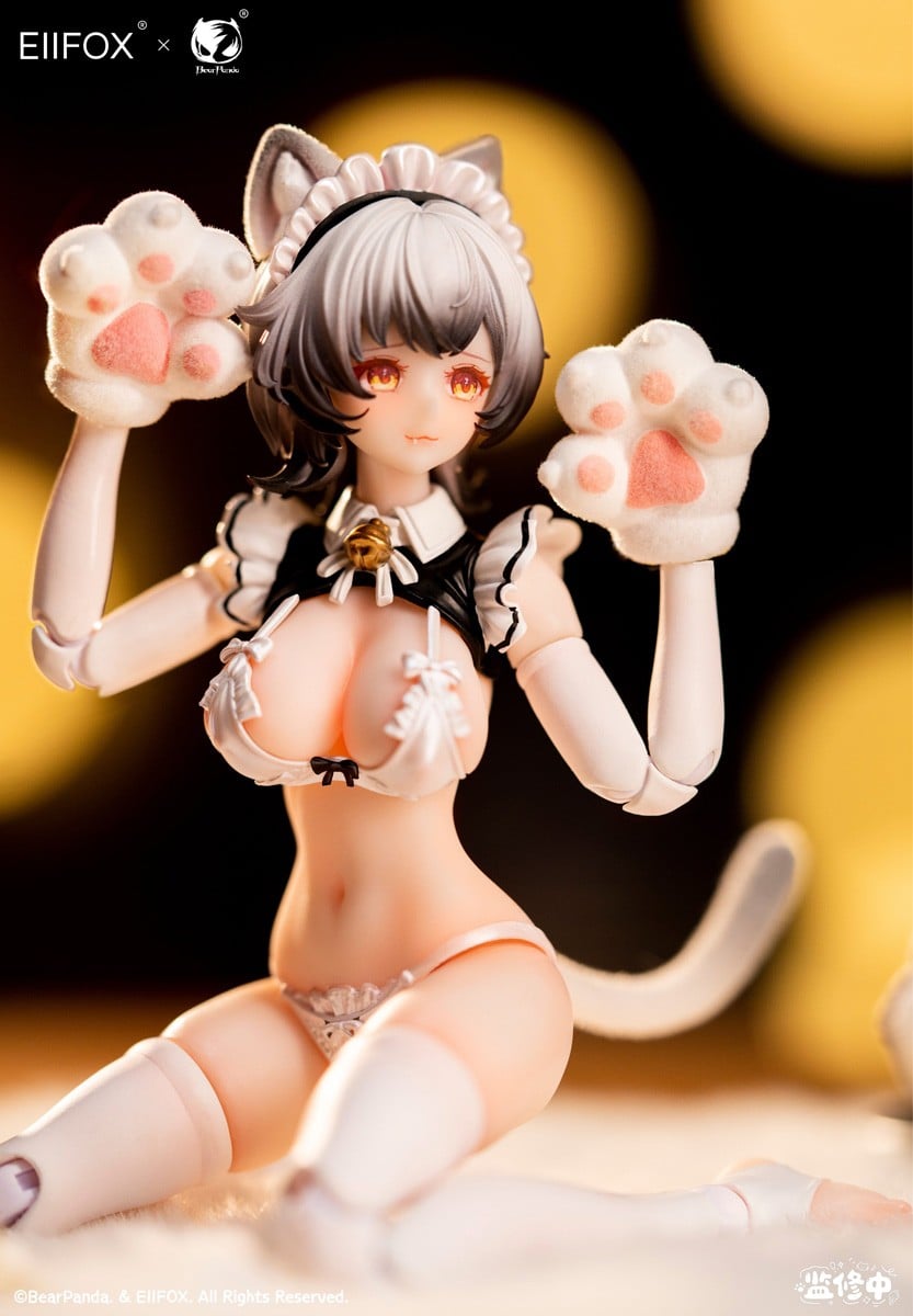 Eiifox × BearPanda『猫メイド 小プリン』1/12 完成品アクションフィギュア-006