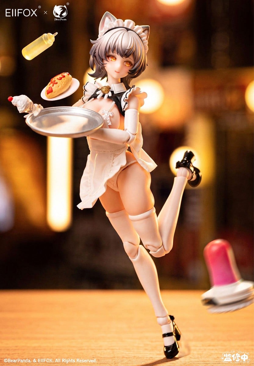 Eiifox × BearPanda『猫メイド 小プリン』1/12 完成品アクションフィギュア-008