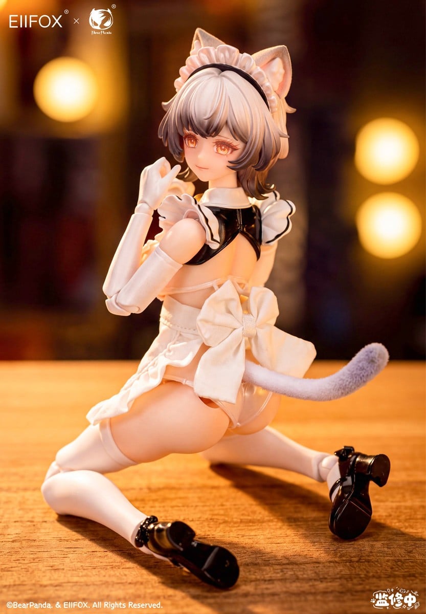 Eiifox × BearPanda『猫メイド 小プリン』1/12 完成品アクションフィギュア-009