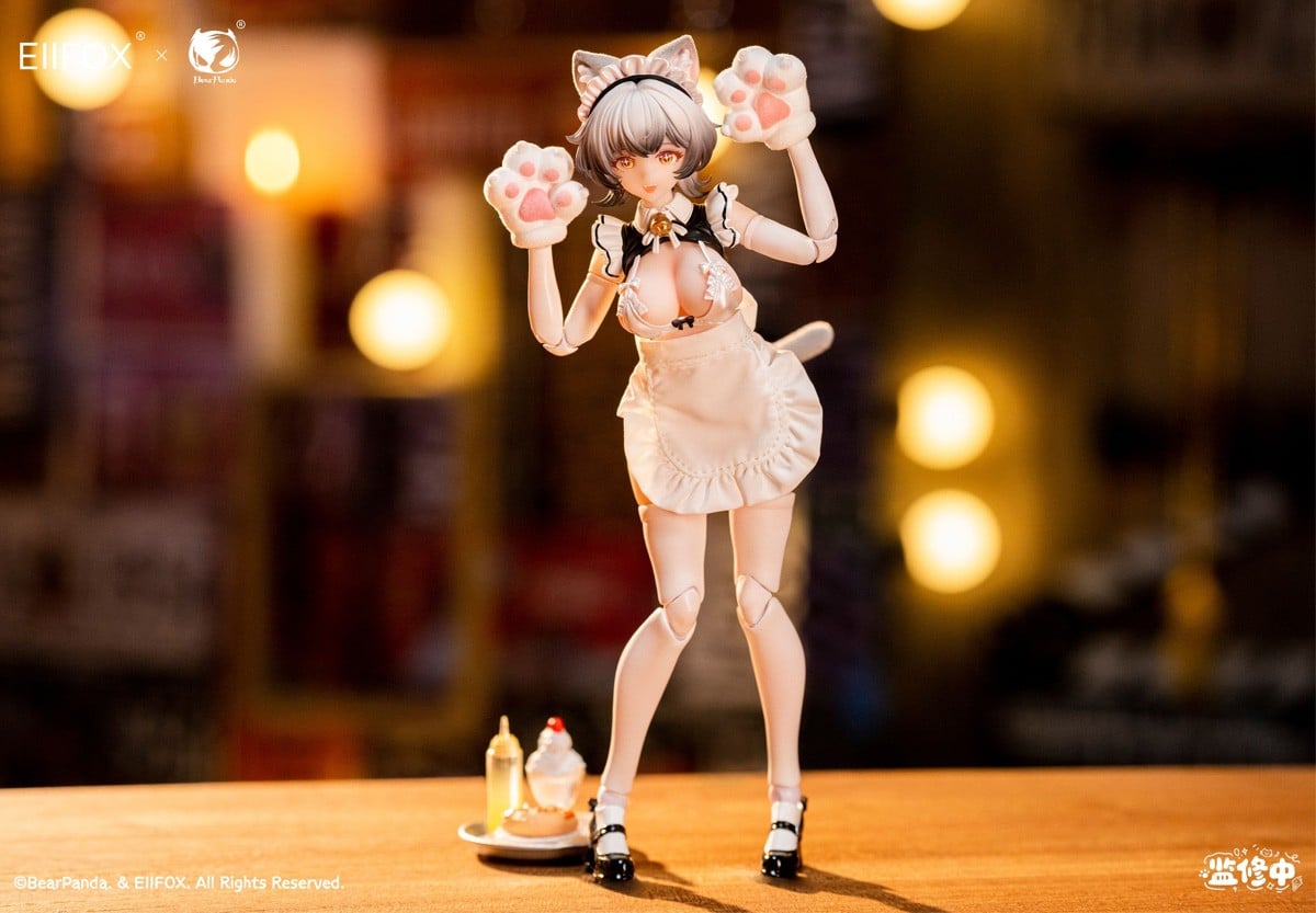 Eiifox × BearPanda『猫メイド 小プリン』1/12 完成品アクションフィギュア-011