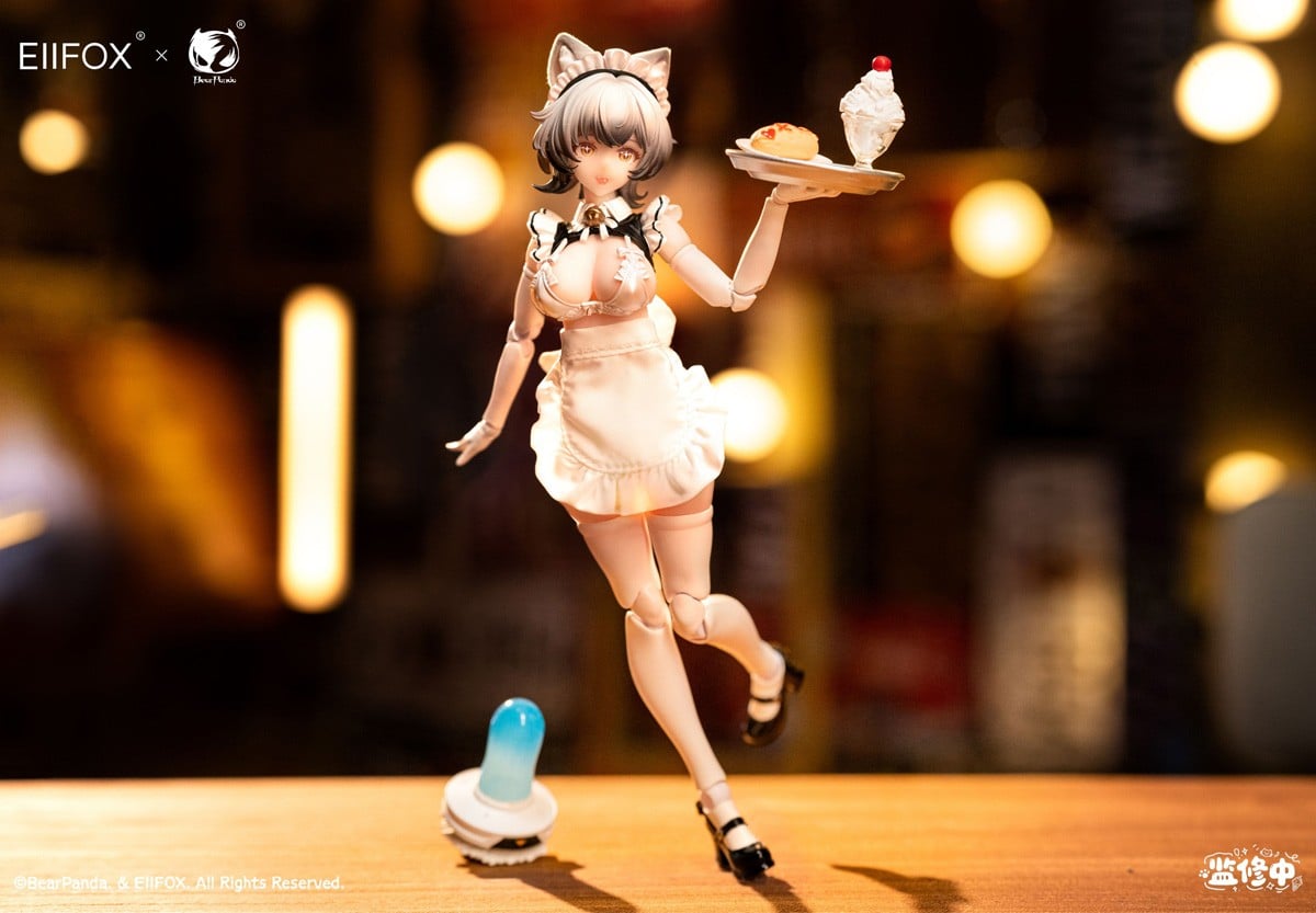 Eiifox × BearPanda『猫メイド 小プリン』1/12 完成品アクションフィギュア-013