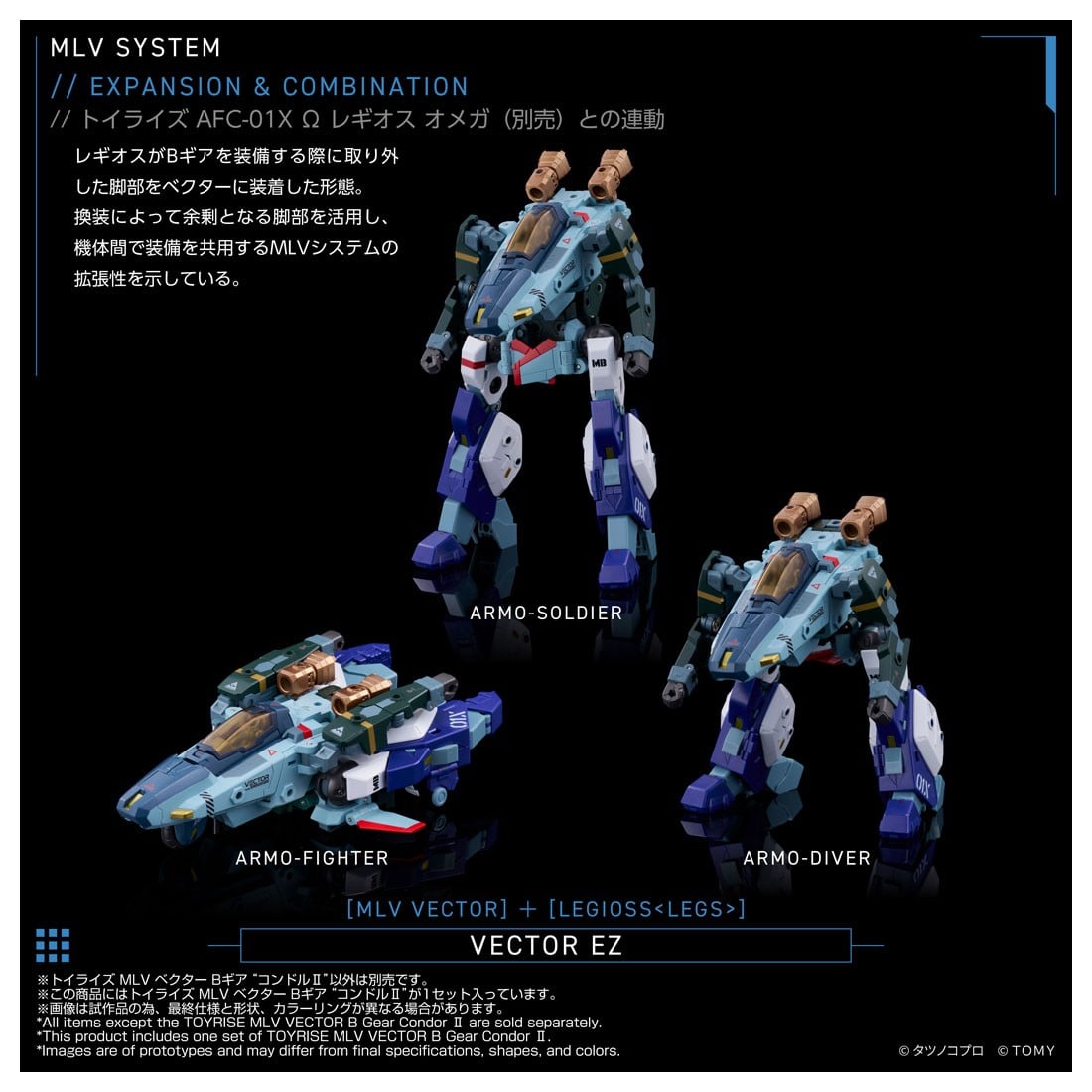 トイライズ『MLV ベクター Bギア “コンドルII”』モスピーダ アナザージェネシス 可変可動フィギュア-006