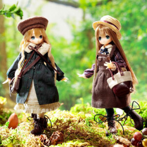 【ピコえっくす☆きゅーと】こもれび森のちいさなどうぶつたち♪『りすさん／ちいか』『うさぎさん／みう』1/12 ドール【アゾン】より2023年5月発売予定♪