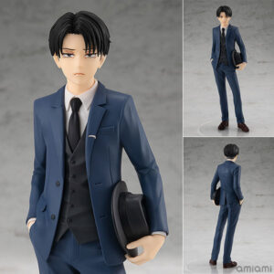 【進撃の巨人】POP UP PARADE『リヴァイ スーツVer.』フィギュア【グッドスマイルカンパニー】より2023年8月発売予定♪