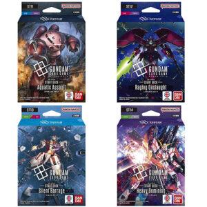 【ガンダムカードゲーム】スタートデッキ『Aquatic Assault [ST11]』『Raging Onslaught [ST12]』『Silent Barrage [ST13]』『Heavy Dominion [ST14]』GUNDAM CARD GAME TCGトレカ